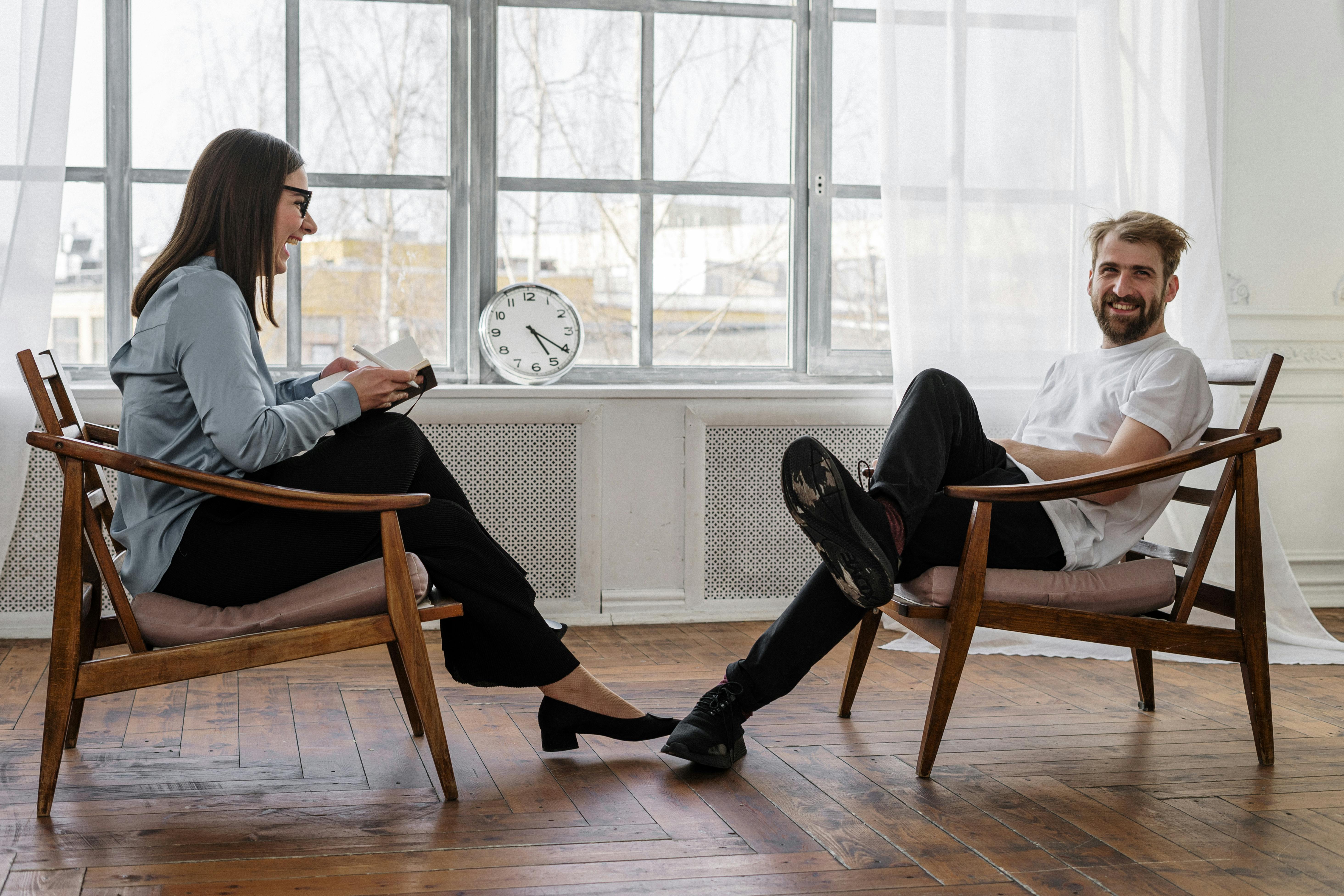 Professional therapy session environment